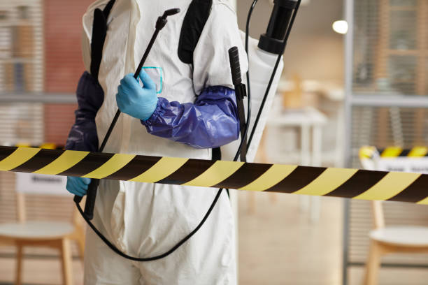 Professional Biohazard Cleanup technician working in Hamilton, WA